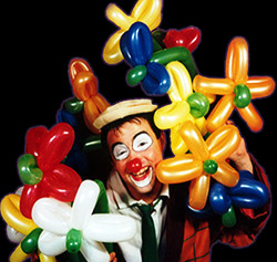 clown sculpture ballons
