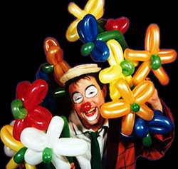 clown sculpture ballons