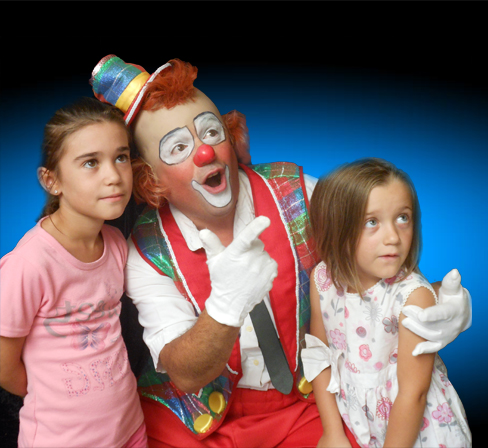 Bibi-schott le clown Patoche l'ami des enfants, magicien, ventriloque, musicien burlesque,