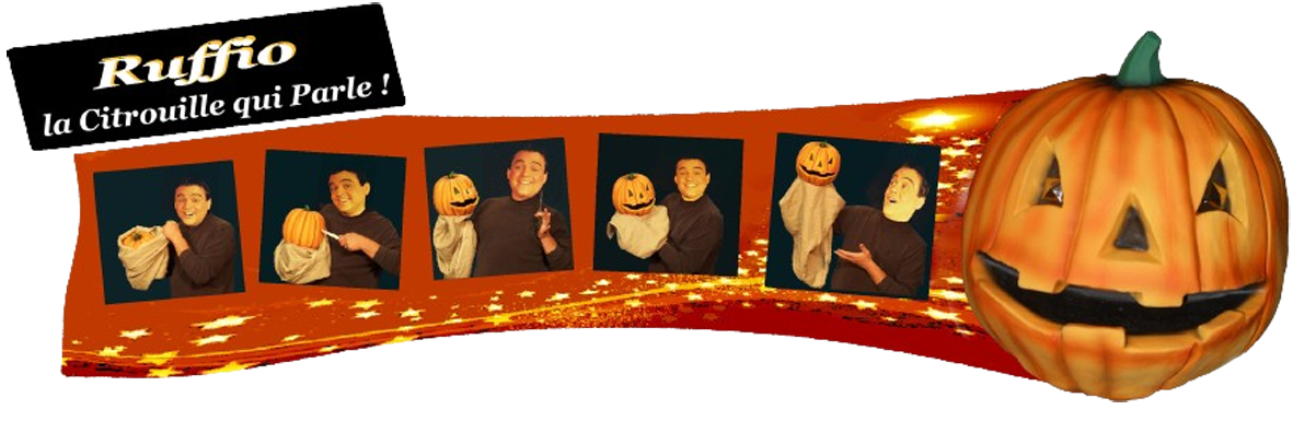 Citrouille qui parle, Bibi schott, ventriloque d'Halloween, Magie d'Halloween, Ballons, humour d' Halloween ,