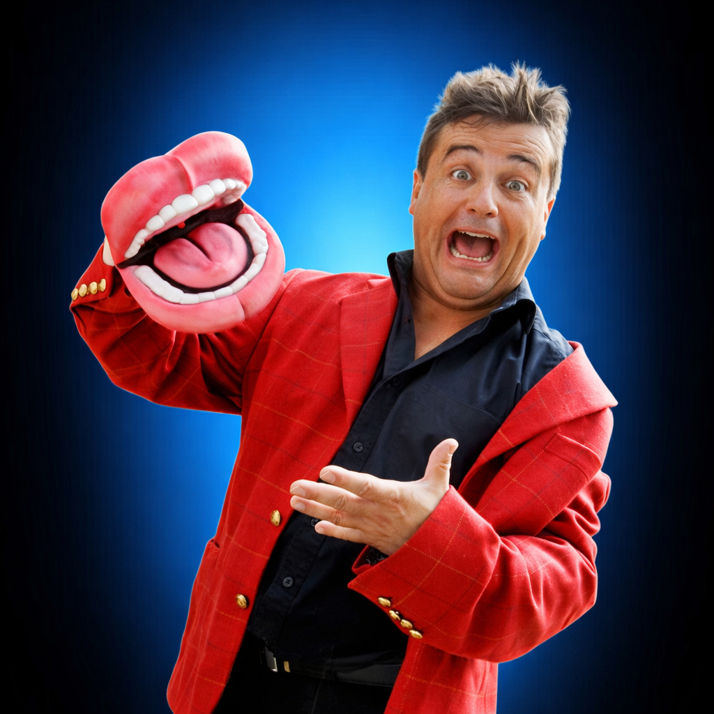 le ventriloque Bibi-schott, magie comique, humoriste, transformiste, illusions originales'