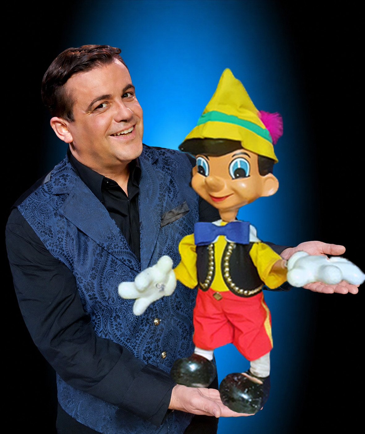 marionnettes à fils, bibi-schott, ventriloque, magie pour enfants, ballons ,