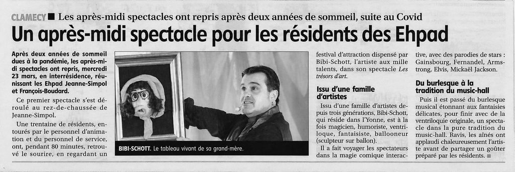 Revue de presse de BiBi - SCHOTT