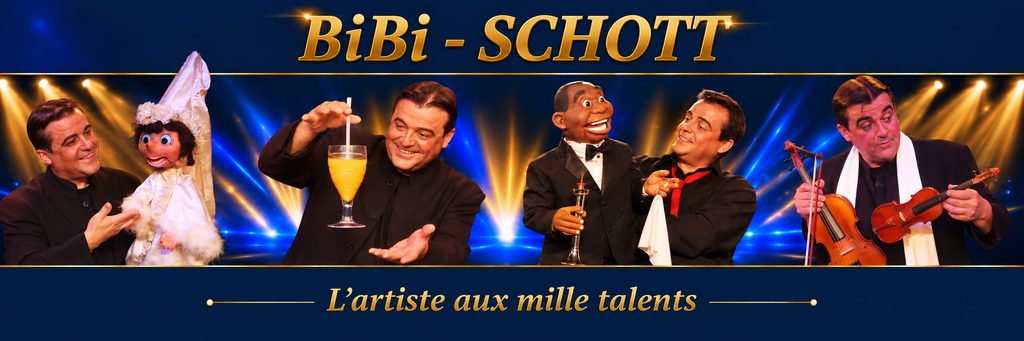 Bibi-Schott, magicien , magi pour enfants , spectacle de Noël, ventriloque, Clown, animateur, cabaret, des séniors, 